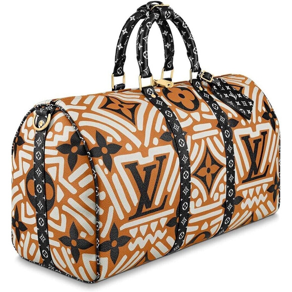 Louis Vuitton Keepall Bandouliere 45 Crafty Brown Monogram Weekend Travel Bag - Picture 2 of 11